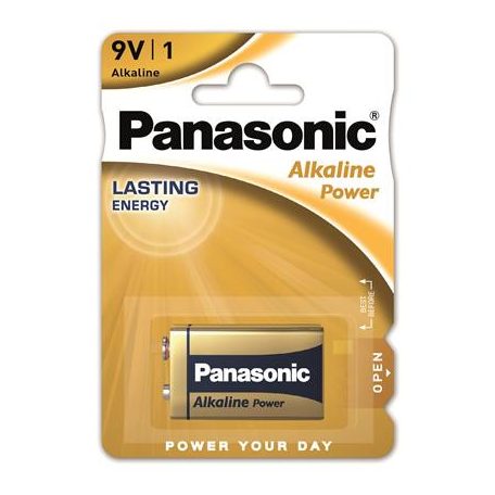 PANASONIC Elem, 9V, 1 db, PANASONIC "Alkaline power"