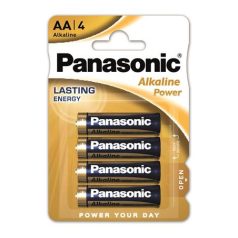   PANASONIC Elem, AA ceruza, 4 db, PANASONIC "Alkaline power"
