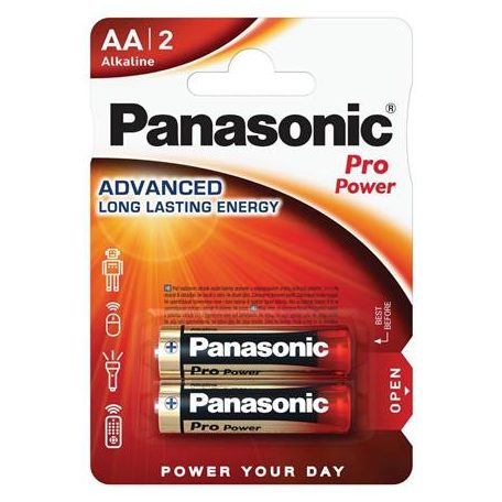 PANASONIC Elem, AA ceruza, 2 db, PANASONIC "Pro power"