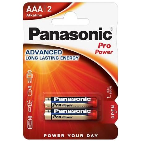 PANASONIC Elem, AAA mikro, 2 db, PANASONIC "Pro power"