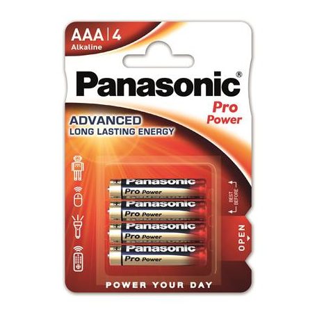 PANASONIC Elem, AAA mikro, 4 db, PANASONIC "Pro power"