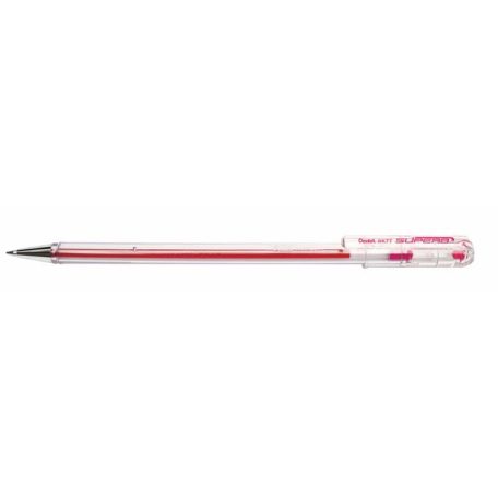 PENTEL Golyóstoll, 0,35 mm, kupakos, PENTEL "Superb BK77", rózsaszín