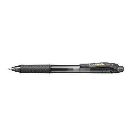 PENTEL Zseléstoll, 0,35 mm, nyomógombos, PENTEL "EnerGelX BL107", fekete
