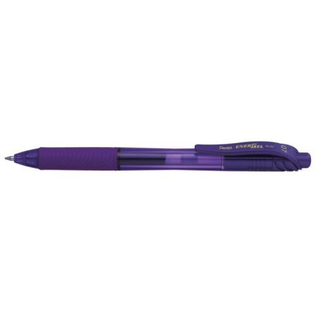 PENTEL Zseléstoll, 0,35 mm, nyomógombos, PENTEL "EnerGelX BL107", lila