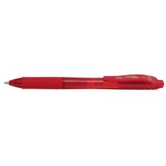   PENTEL Zseléstoll, 0,35 mm, nyomógombos, PENTEL "EnerGelX BL107", piros
