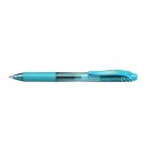 PENTEL Zseléstoll, 0,35 mm, nyomógombos, PENTEL "EnerGelX BL107", türkiz