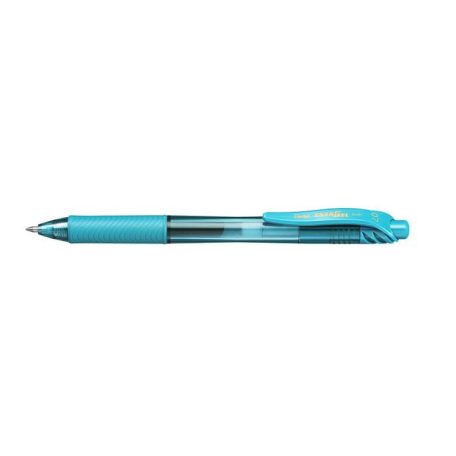 PENTEL Zseléstoll, 0,35 mm, nyomógombos, PENTEL "EnerGelX BL107", türkiz