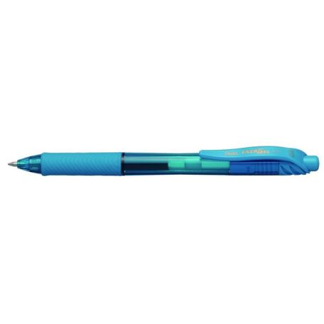PENTEL Zseléstoll, 0,35 mm, nyomógombos, PENTEL "EnerGelX BL107", világoskék