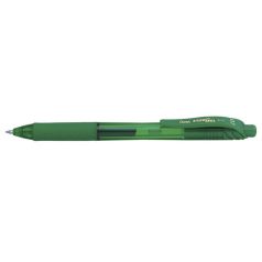   PENTEL Zseléstoll, 0,35 mm, nyomógombos, PENTEL "EnerGelX BL107", zöld
