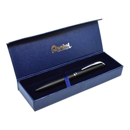 PENTEL Zseléstoll, 0,35 mm, rotációs, fekete tolltest, PENTEL "EnerGel BL-2007" kék