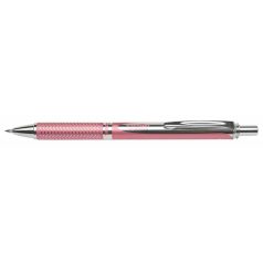   PENTEL Rollertoll, 0,35 mm, nyomógombos, rózsaszín tolltest, PENTEL "EnerGel BL-407" kék