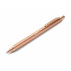 PENTEL Zseléstoll, 0,35 mm, nyomógombos, rosegold tolltest, PENTEL "EnerGel BL-407" fekete, ajándék kék tollbetéttel