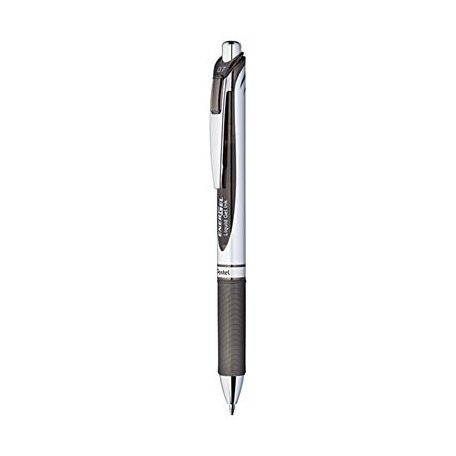 PENTEL Zseléstoll, 0,35 mm, nyomógombos, PENTEL "EnerGel BL77", fekete