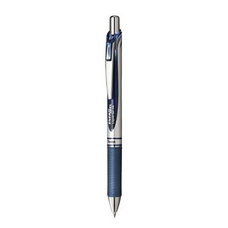 PENTEL Zseléstoll, 0,35 mm, nyomógombos, PENTEL "EnerGel BL77", sötétkék