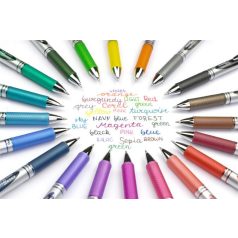   PENTEL Zseléstoll, 035 mm, nyomógombos, PENTEL "EnerGel BL77", korall