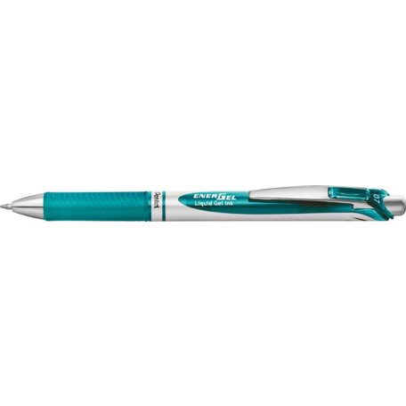 PENTEL Zseléstoll, 035 mm, nyomógombos, PENTEL "EnerGel BL77", türkíz