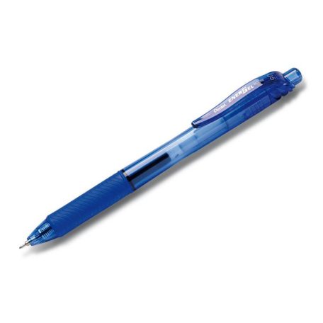 PENTEL Zseléstoll, 0,25 mm, nyomógombos, PENTEL "EnerGelX BLN105", kék