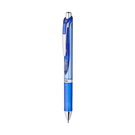 PENTEL Zseléstoll, 0,25 mm, nyomógombos, PENTEL "EnerGel BLN75", kék