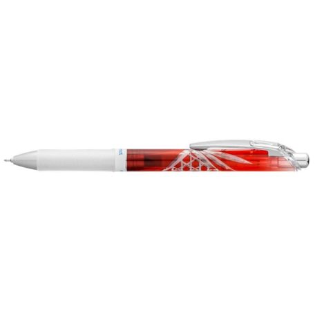PENTEL Zseléstoll, 0,25 mm, nyomógombos, PENTEL "EnerGel BLN75 Kiriko, Rokkaku Kagome", kék