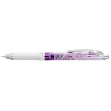 PENTEL Zseléstoll, 0,25 mm, nyomógombos, PENTEL "EnerGel BLN75 Kiriko, Asaba Kikka", kék