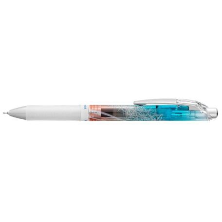 PENTEL Zseléstoll, 0,25 mm, nyomógombos, PENTEL "EnerGel BLN75 Kiriko, Kikutsunagi", kék