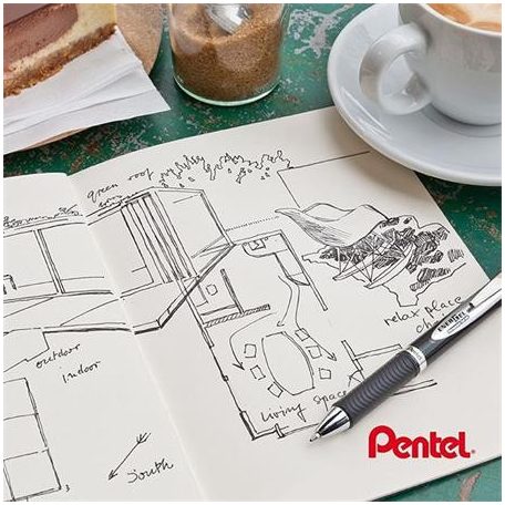 PENTEL Zseléstoll betét 0,35 mm, PENTEL "EnerGel LRP7", kék
