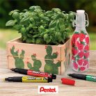 PENTEL Lakkmarker, 2 mm, kúpos, PENTEL "MMP20", kék