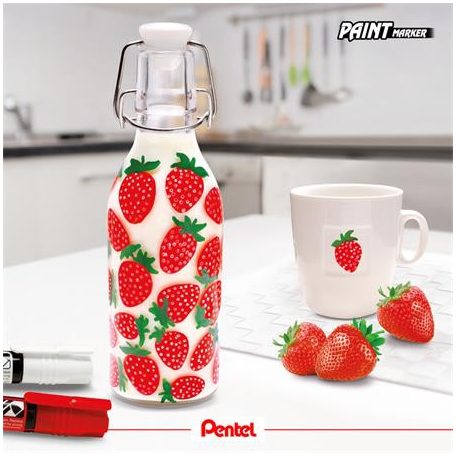 PENTEL Lakkmarker, 2 mm, kúpos, PENTEL "MMP20", zöld