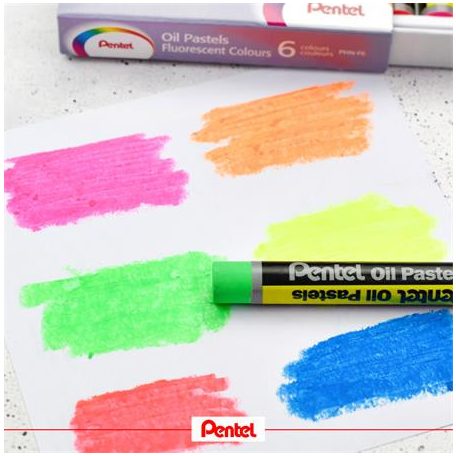 PENTEL Olajpasztell kréta, PENTEL, "Arts", 12 különböző szín