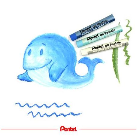 PENTEL Olajpasztell kréta, PENTEL, "Arts", 12 különböző szín