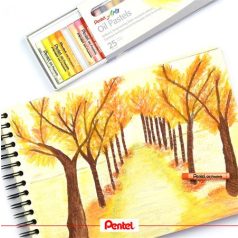   PENTEL Olajpasztell kréta, PENTEL, "Arts", 25 különböző szín