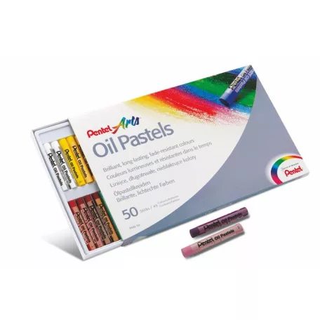 PENTEL Olajpasztell kréta, PENTEL, "Arts", 50 különböző szín