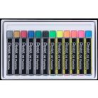 PENTEL Olajpasztell kréta, PENTEL, "Arts", 12 különböző fluoreszkáló és metál szín