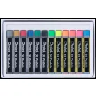 PENTEL Olajpasztell kréta, PENTEL, "Arts", 12 különböző fluoreszkáló és metál szín