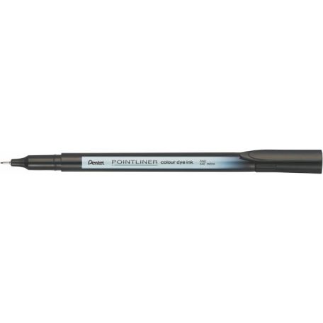 PENTEL Tűfilc, 0,4 mm, PENTEL "Pointliner", fekete
