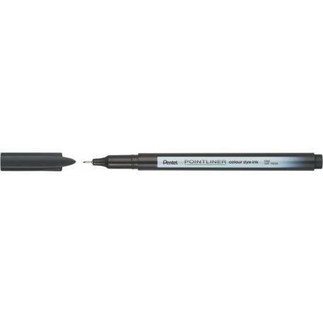 PENTEL Tűfilc, 0,4 mm, PENTEL "Pointliner", fekete