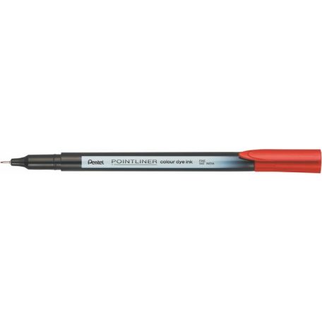 PENTEL Tűfilc, 0,4 mm, PENTEL "Pointliner", piros
