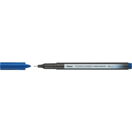 PENTEL Tűfilc, 0,4 mm, PENTEL "Pointliner", sötétkék