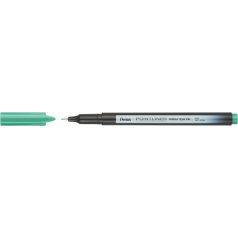   PENTEL Tűfilc, 0,4 mm, PENTEL "Pointliner", tengerzöld