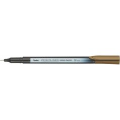 PENTEL Tűfilc, 0,4 mm, PENTEL "Pointliner", barna