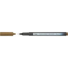 PENTEL Tűfilc, 0,4 mm, PENTEL "Pointliner", barna