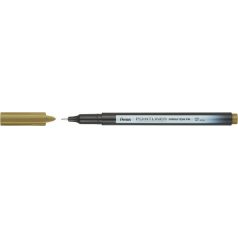   PENTEL Tűfilc, 0,4 mm, PENTEL "Pointliner", aranybarna