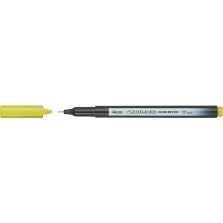 PENTEL Tűfilc, 0,4 mm, PENTEL "Pointliner", limezöld