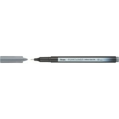   PENTEL Tűfilc, 0,4 mm, PENTEL "Pointliner", szürke