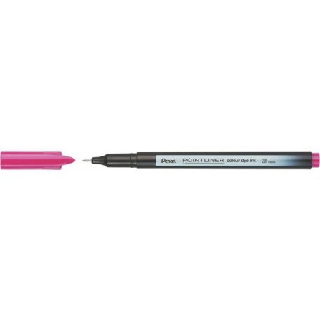 PENTEL Tűfilc, 0,4 mm, PENTEL "Pointliner", rózsaszín
