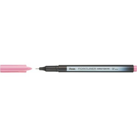 PENTEL Tűfilc, 0,4 mm, PENTEL "Pointliner", babarózsaszín