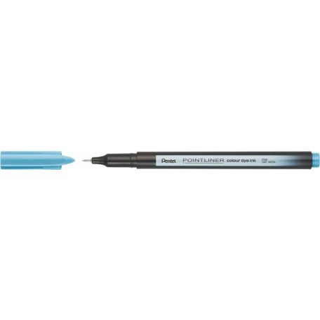 PENTEL Tűfilc, 0,4 mm, PENTEL "Pointliner", tengerkék