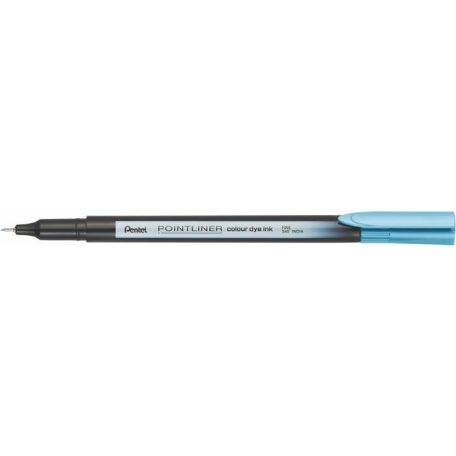 PENTEL Tűfilc, 0,4 mm, PENTEL "Pointliner", tengerkék