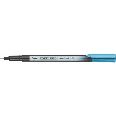 PENTEL Tűfilc, 0,4 mm, PENTEL "Pointliner", türkizkék