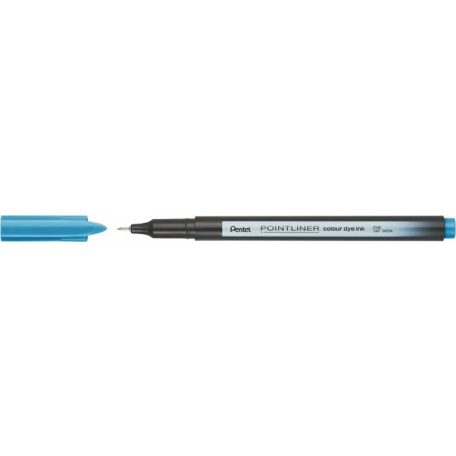 PENTEL Tűfilc, 0,4 mm, PENTEL "Pointliner", türkizkék
